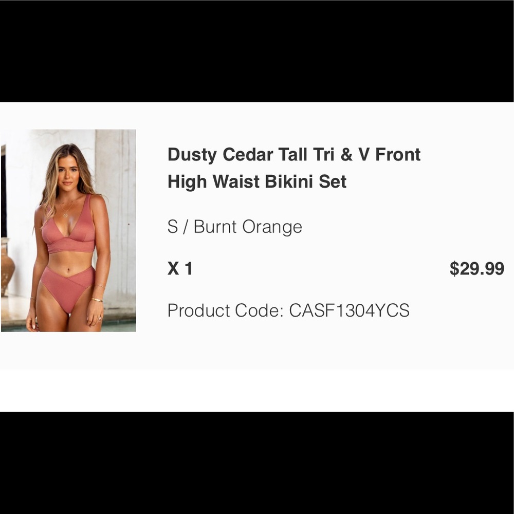 Brand New Swim set by CUPSHE X JOJO